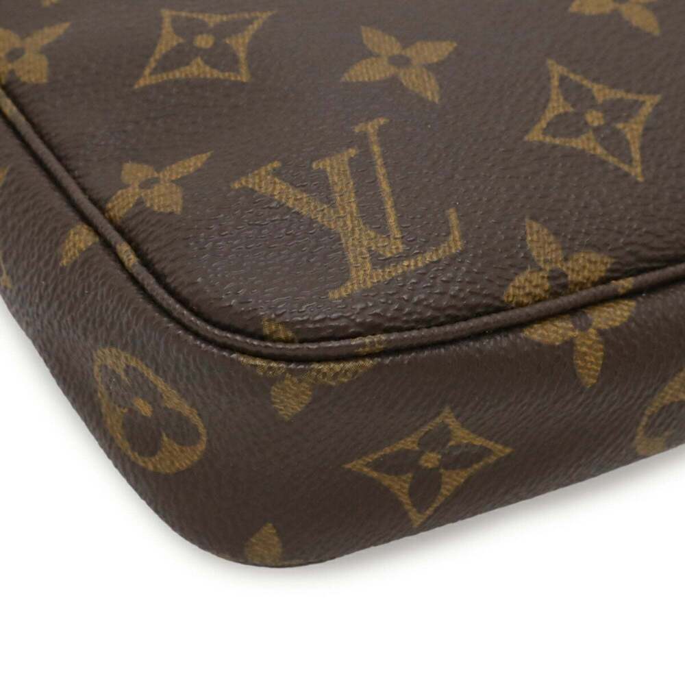 LOUIS VUITTON Authentic Brown Monogram Pochette Mini Bag - Picture 4 of 10